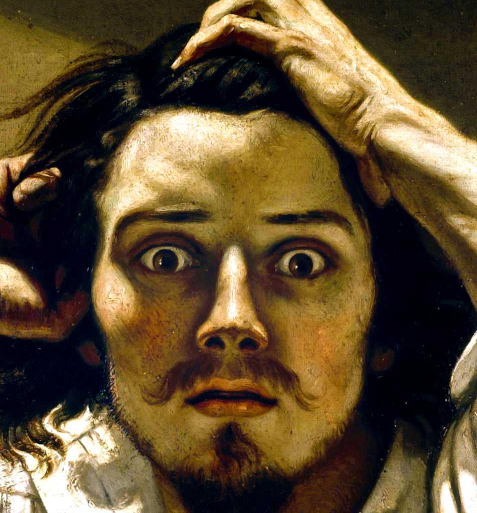 Gustave Courbet Fine Art Print, The Desperate Man