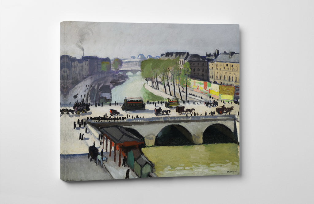 Le Pont Saint-Michel, 1908, Albert Marquet, Paris River Landscape