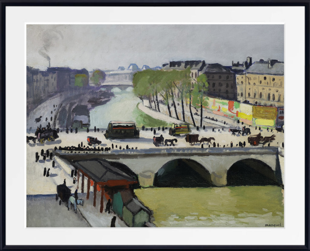 Le Pont Saint-Michel, 1908, Albert Marquet, Paris River Landscape