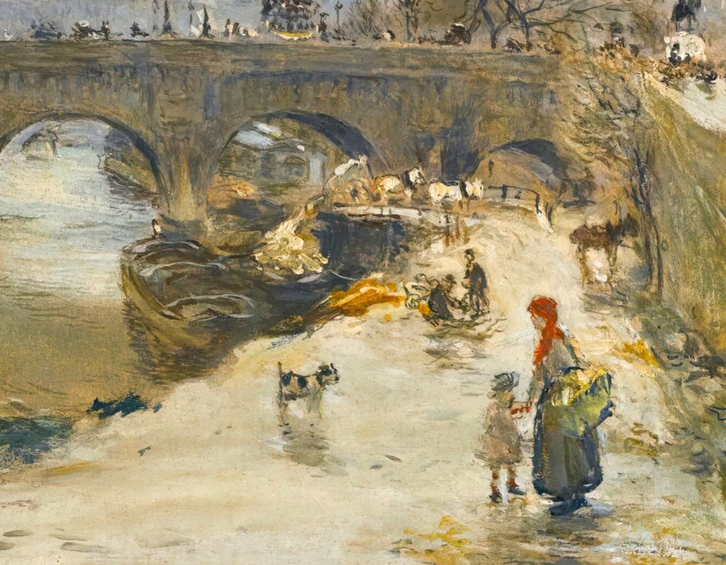 The Quay in front of the Pont Neuf, Jean-François Raffaëlli Fine Art Print