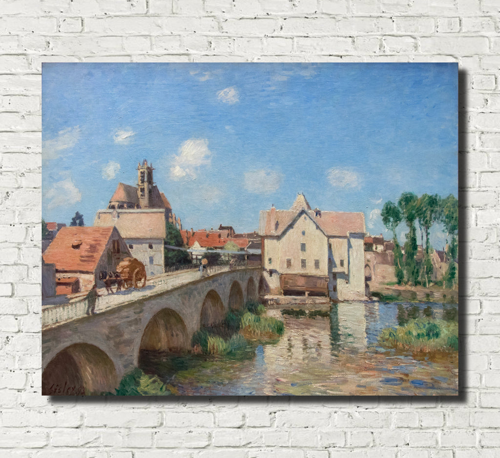 Alfred Sisley Fine Art Print Le Pont de Moret Impressionist Painting