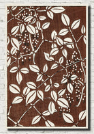 Leaf pattern from Bijutsu Sekai, Japanese illustration, Watanabe Shōtei Print