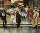 Leaving the Masqued Ball, José García Ramos Fine Art Print