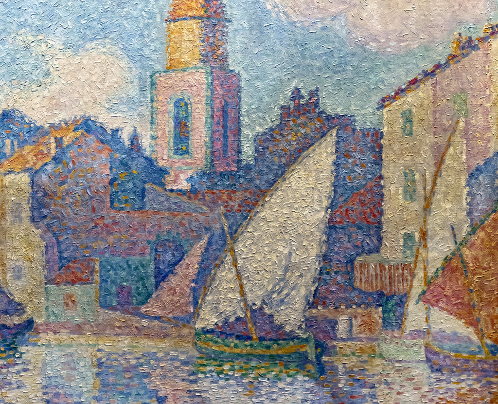 Paul Signac Fine Art Print, The bell tower of Saint-Tropez
