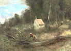Jean-Baptiste-Camille Corot Fine Art Print, Le cottage de boucherons