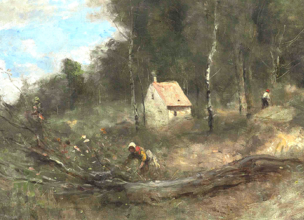 Jean-Baptiste-Camille Corot Fine Art Print, Le cottage de boucherons