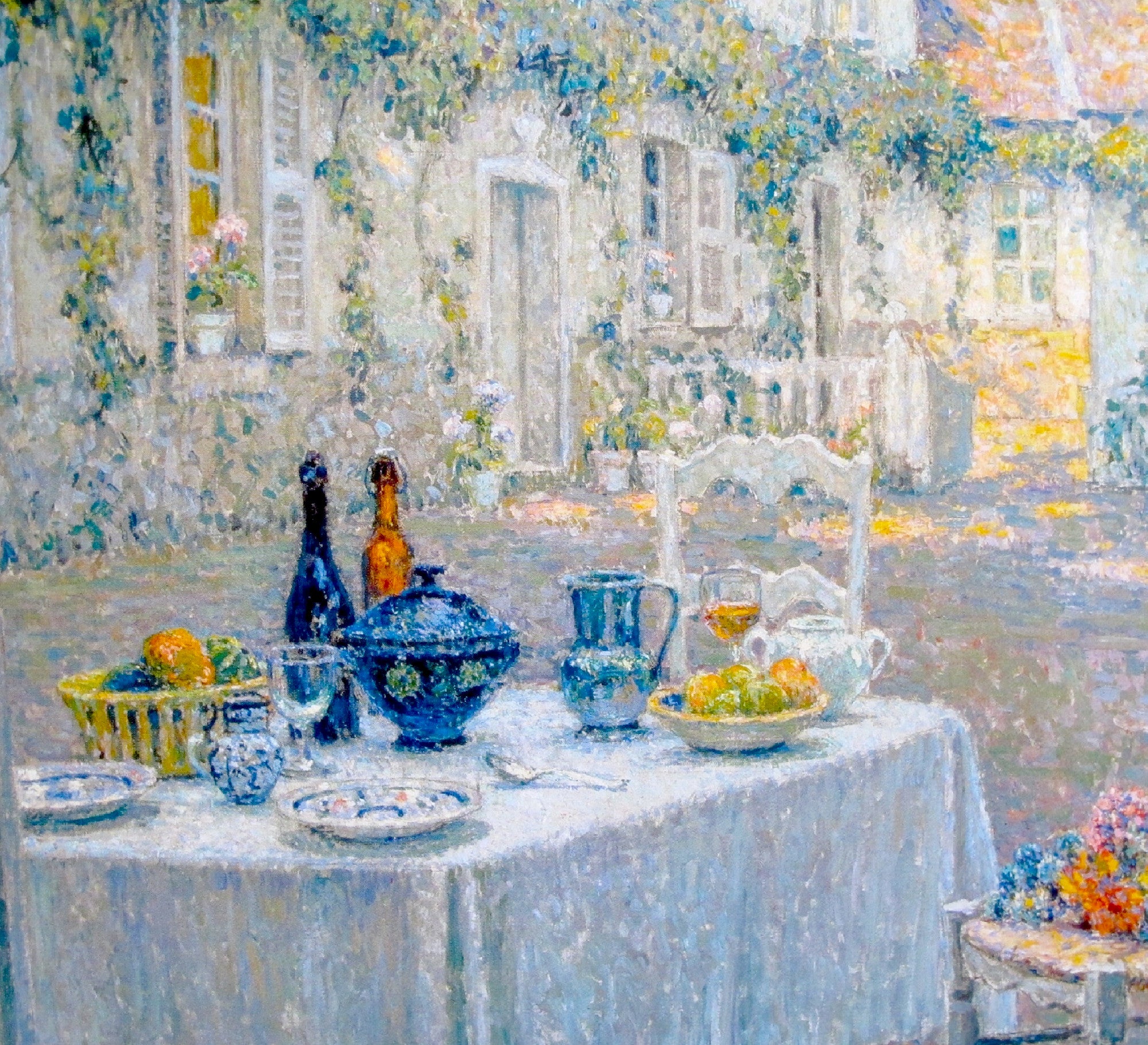 Henri Le Sidaner Fine Art Print, Le dejeuner