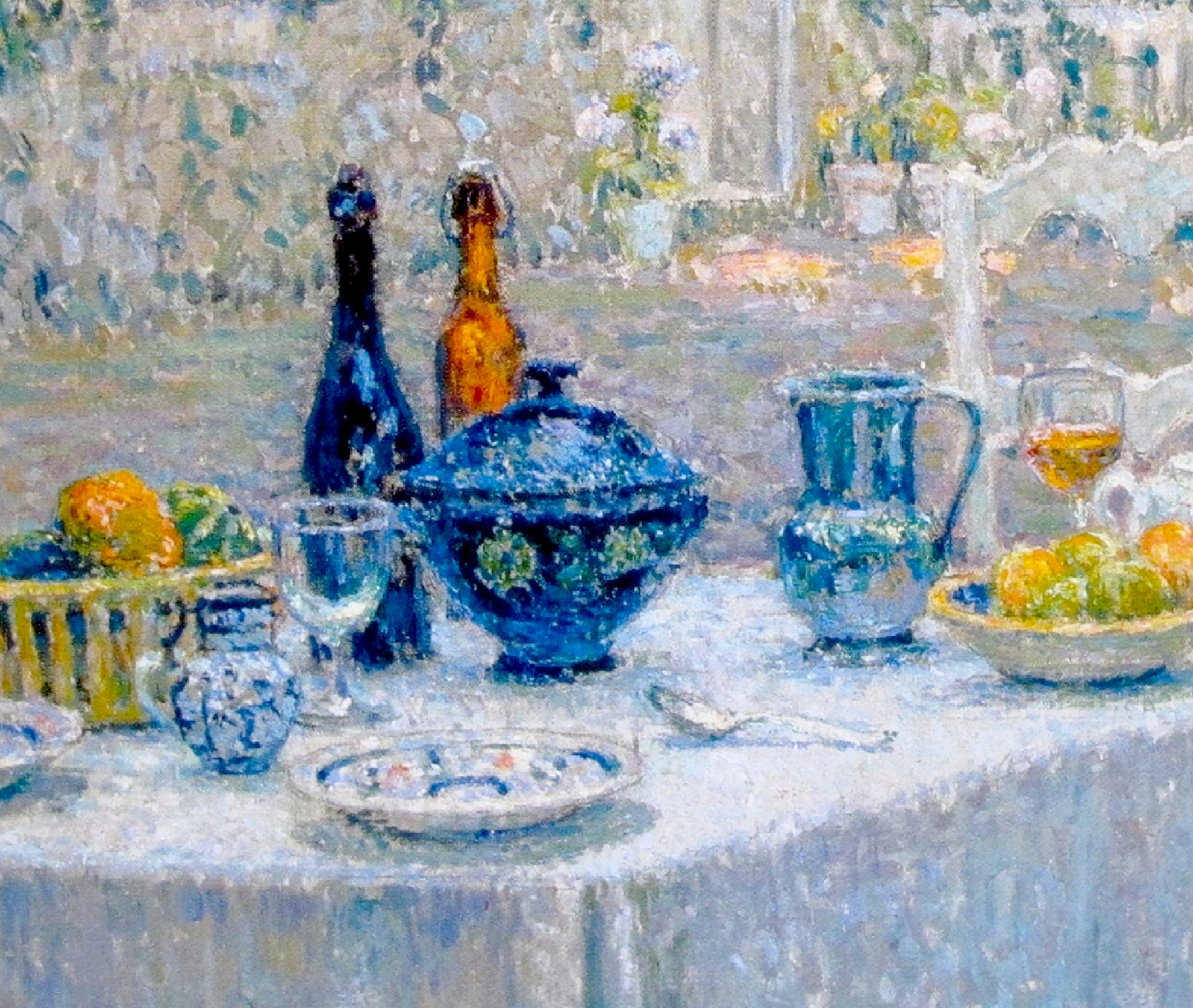 Henri Le Sidaner Fine Art Print, Le dejeuner