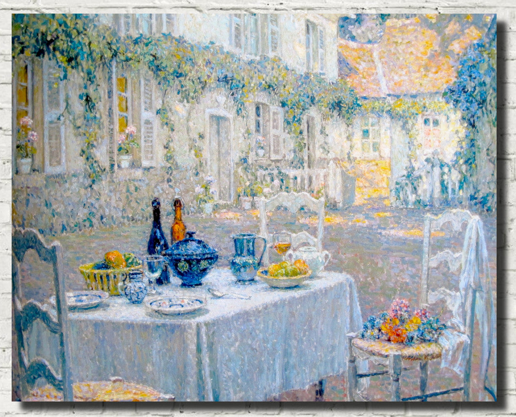 Henri Le Sidaner Fine Art Print, Le dejeuner – GalleryThane