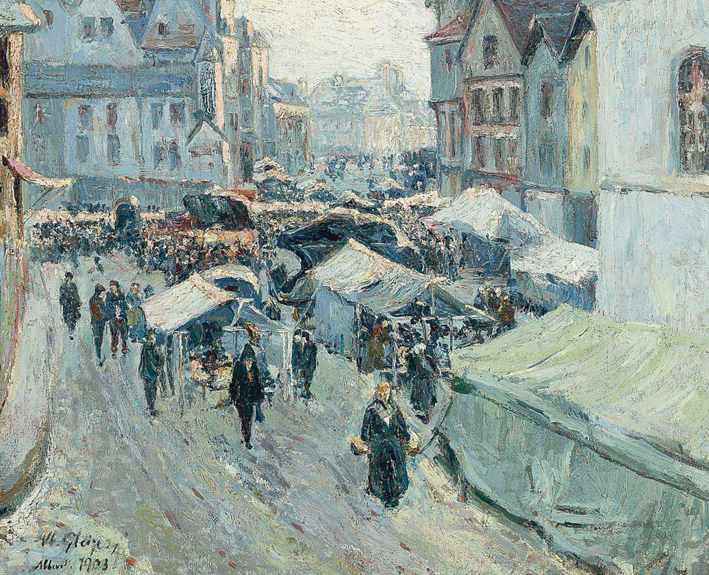 Albert Gleizes Fine Art Print, Le marché d'Abbeville