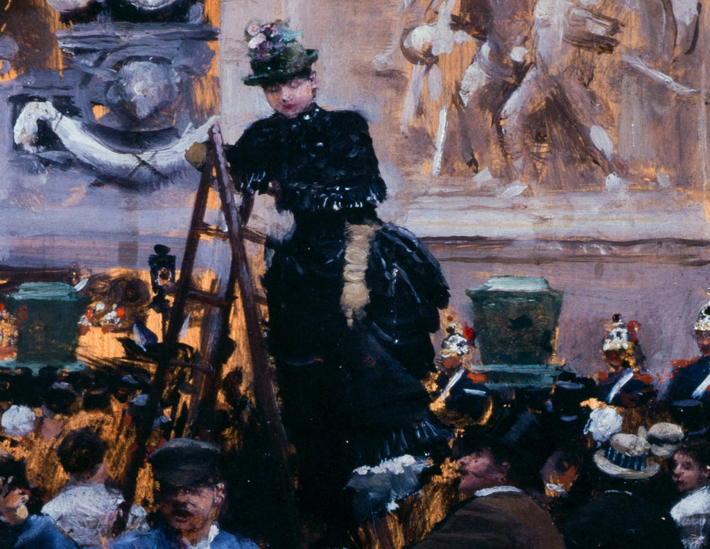Jean Béraud Impressionist Fine Art Print, Funeral of  Victor Hugo, place de l'Étoile
