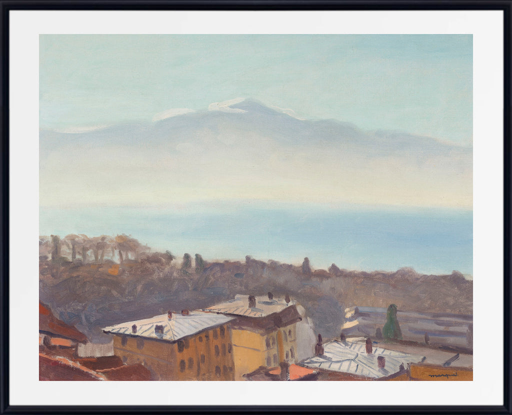 The rooftops of Ouchy and Lake Geneva, Albert Marquet, Switzerland Landscape