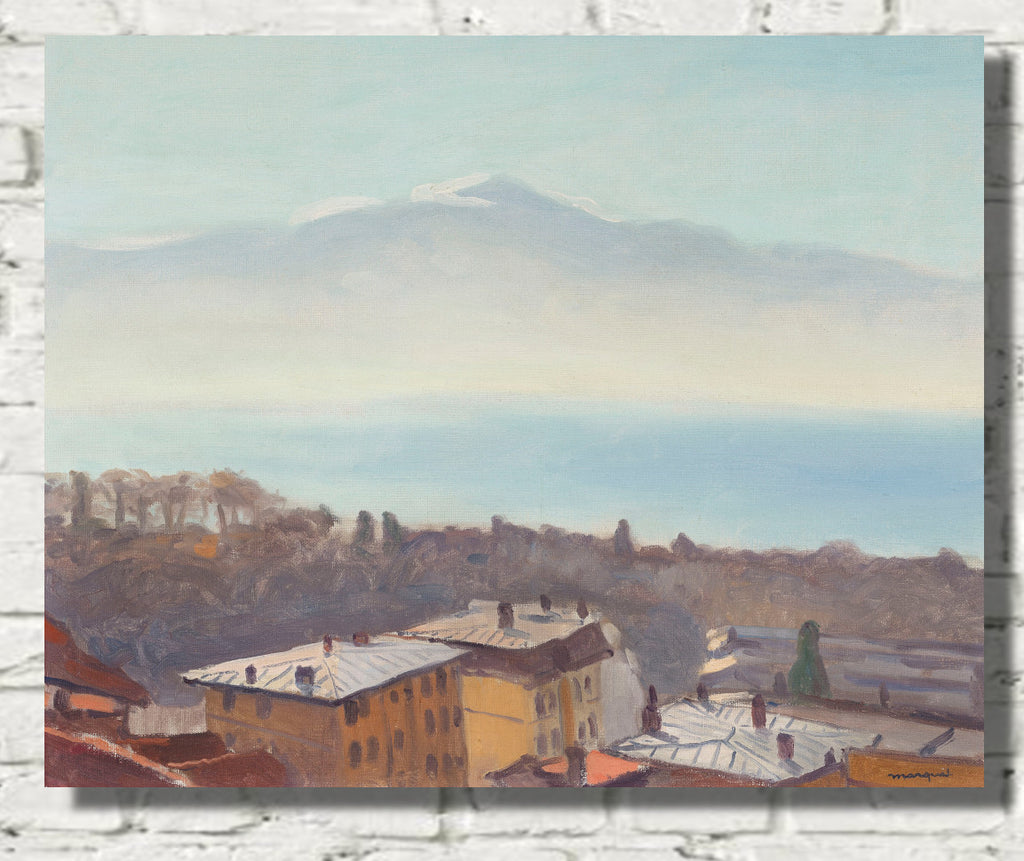 The rooftops of Ouchy and Lake Geneva, Albert Marquet, Switzerland Landscape
