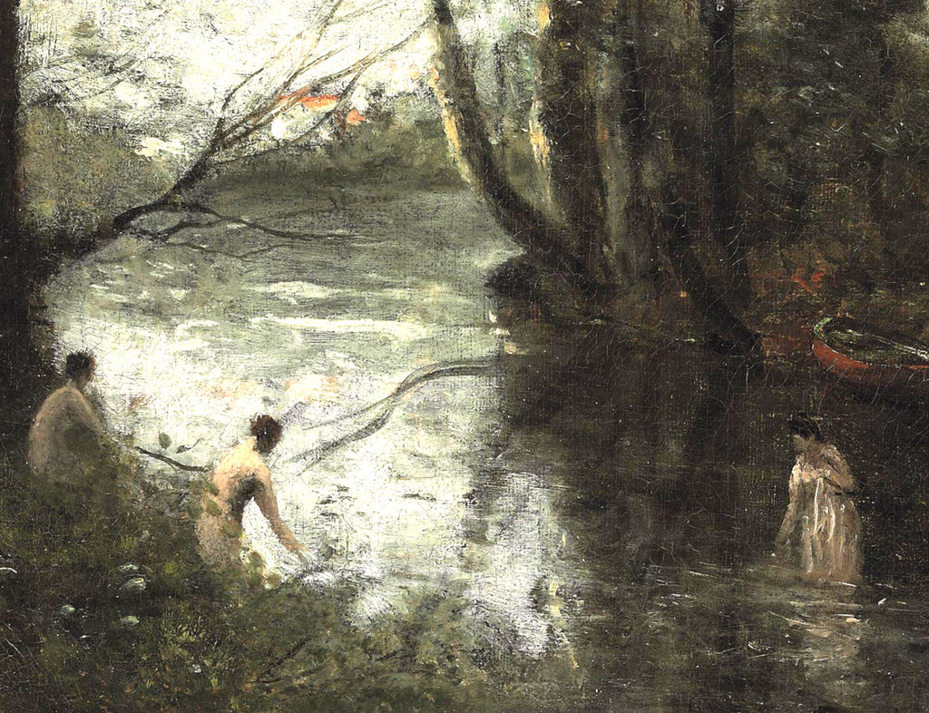 Jean-Baptiste-Camille Corot Fine Art Print, The Three Bathers