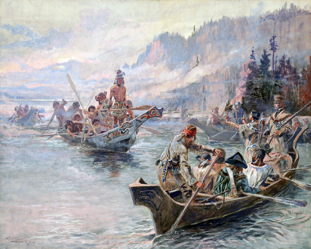 Charles Marion Russell, Fine Art Print : Lewis and Clark Expedition