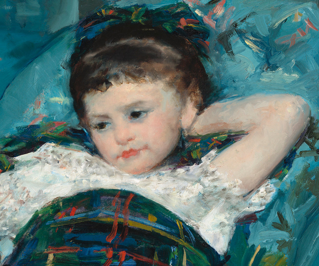 Mary Cassatt, Impressionist Fine Art Print : Little Girl in a Blue Armchair