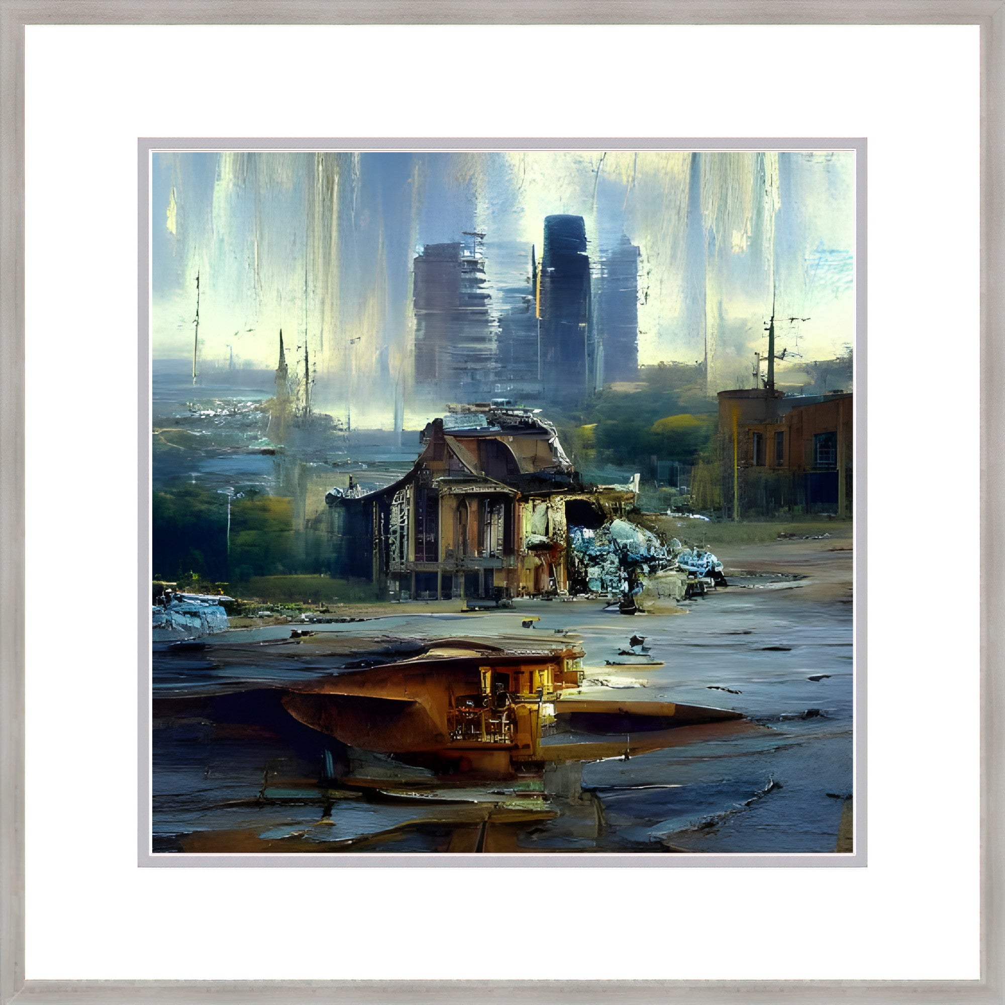 Lost Future, Framed Urban Abstract Fine Art Print