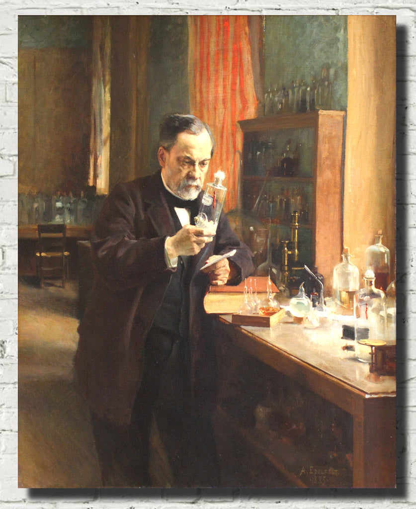 Albert Edefelt Fibe Art print, Louis Pasteur Portrait