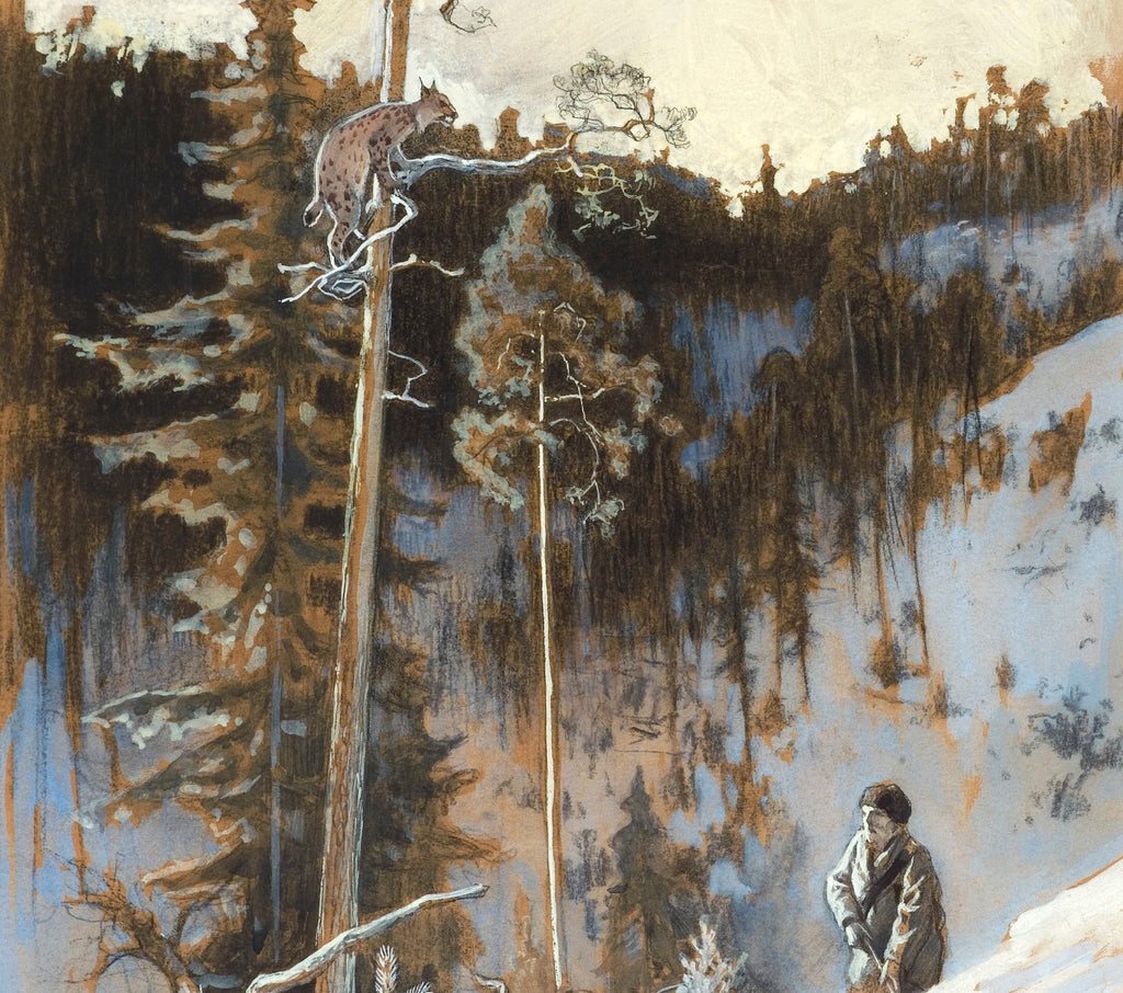 Eero Järnefelt Fine Art Print, Lynx Hunt