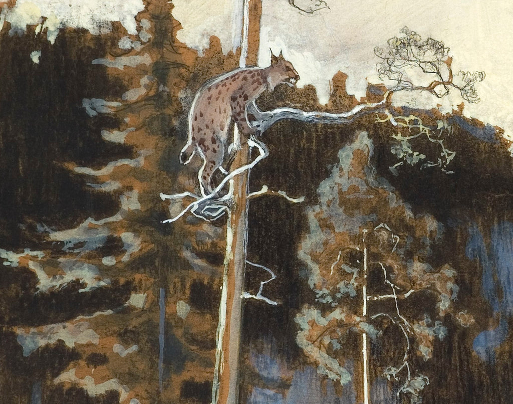 Eero Järnefelt Fine Art Print, Lynx Hunt