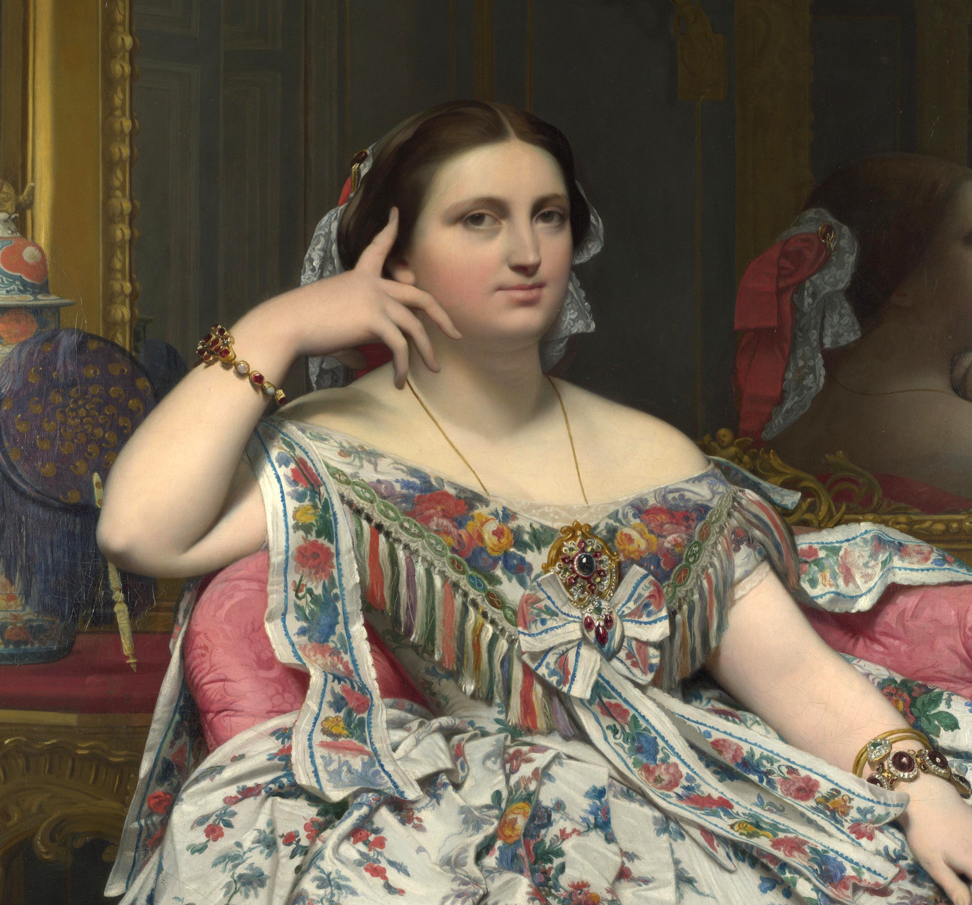 Jean-Auguste-Dominique Ingres Fine Art Print, Madame Moitessier