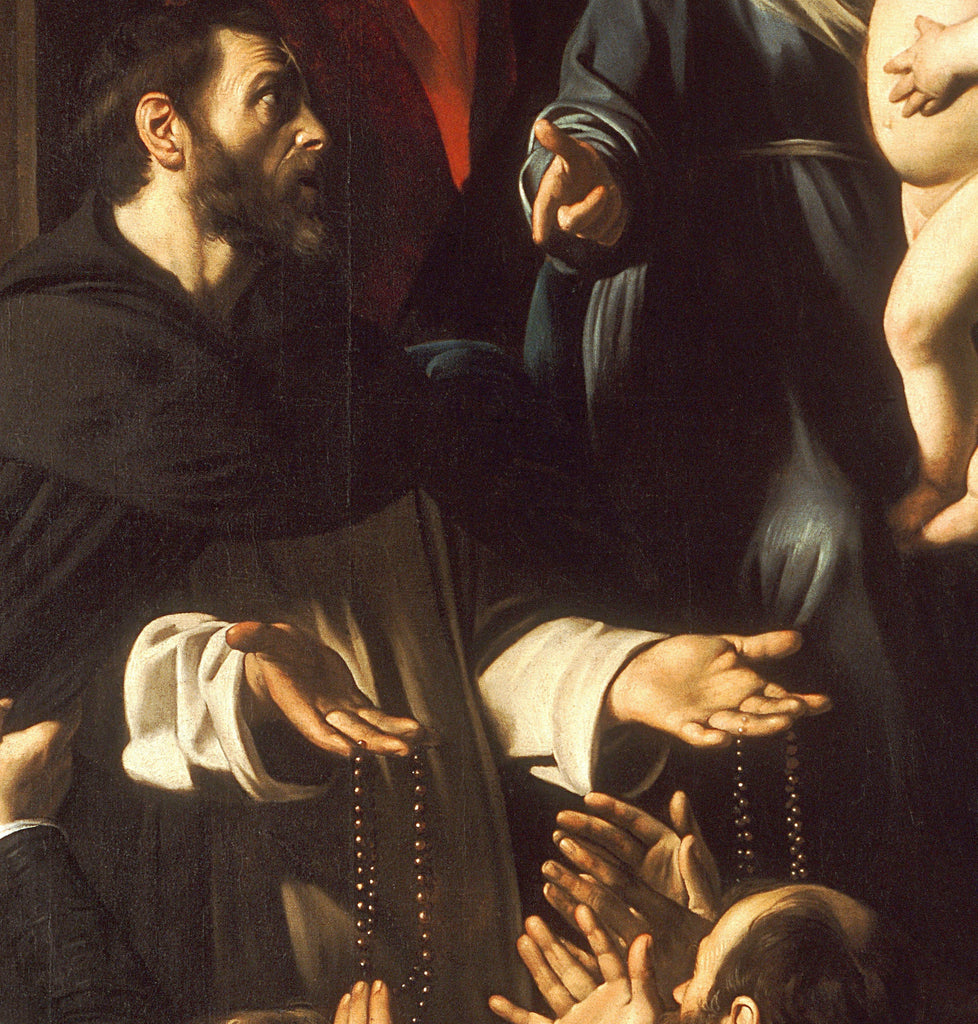 Caravaggio Baroque Fine Art Print, Madonna of the Rosary