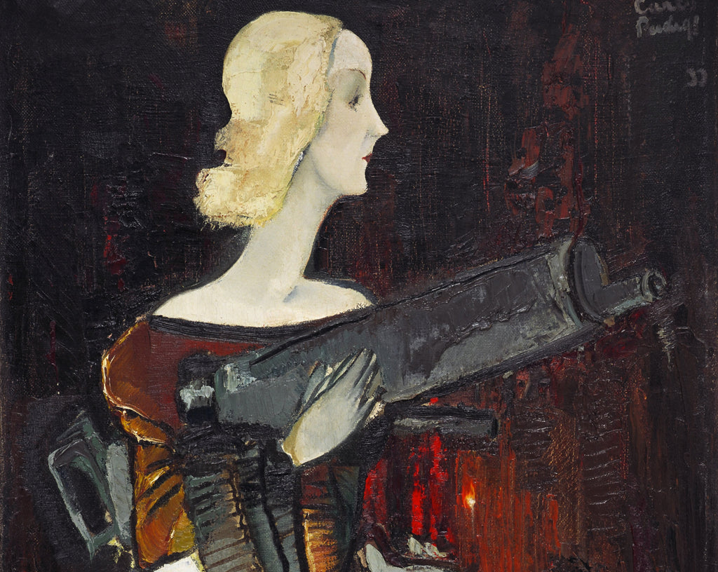 Karlis Padegs Fine Art Print, Madonna with a Machine Gun