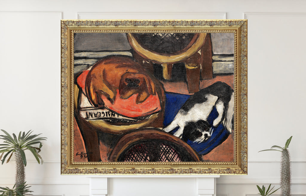 Max Beckmann, Majong and Chilly (Dogs) (1930)- New Objectivity