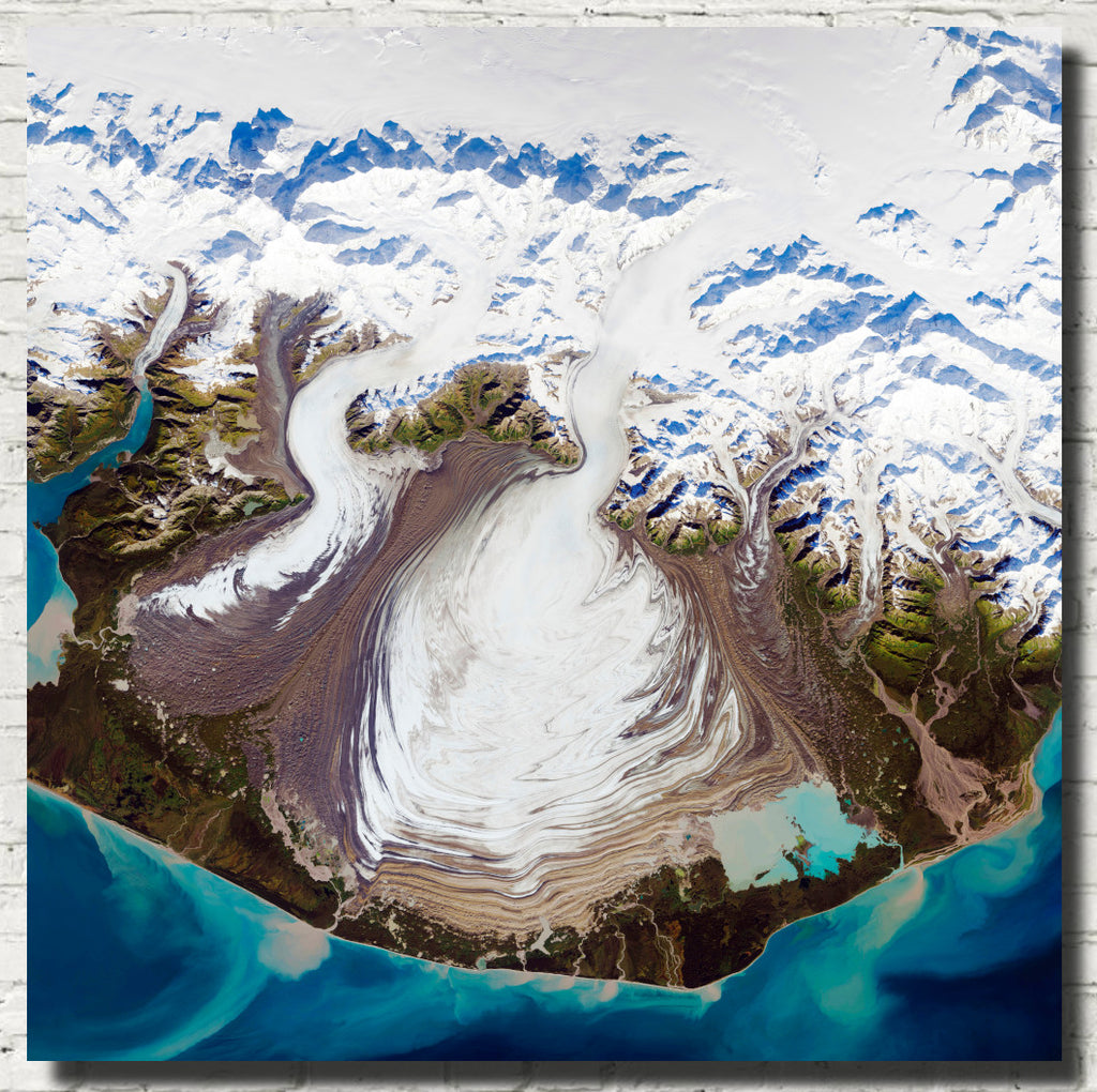 Photographic Art Print, Malaspina Glacier, Alaska