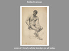Gustav Klimt, Male Nude Seated