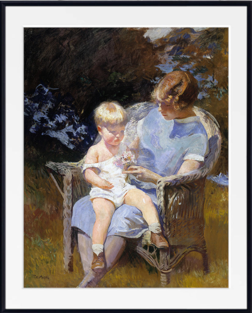 Marjorie and Little Edmund (1928), Edmund C. Tarbell