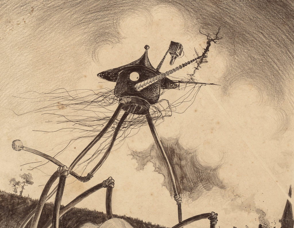 War of the Worlds Illustration, Martians on the Move, Henrique Alvim Corrêa