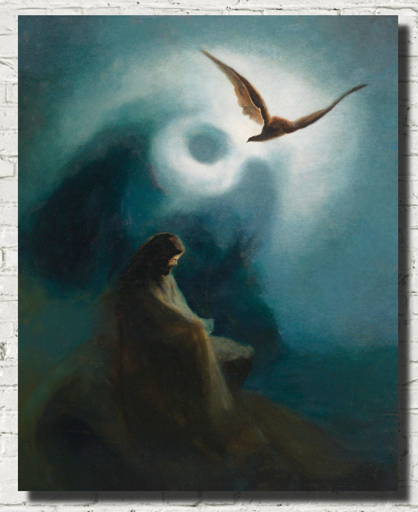 Wilhelm Diefenbach Fine Art Print, Martyr and crucified, son Helios