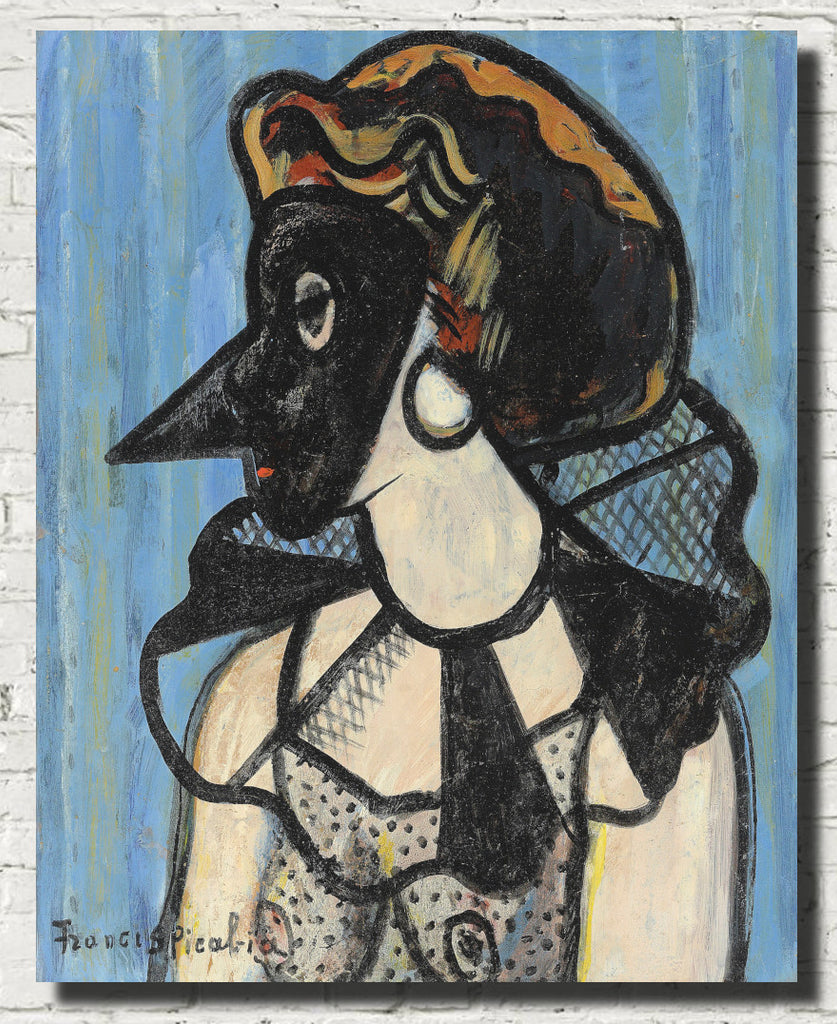 Masked Woman, Francis Picabia Abstract Fine Art Print