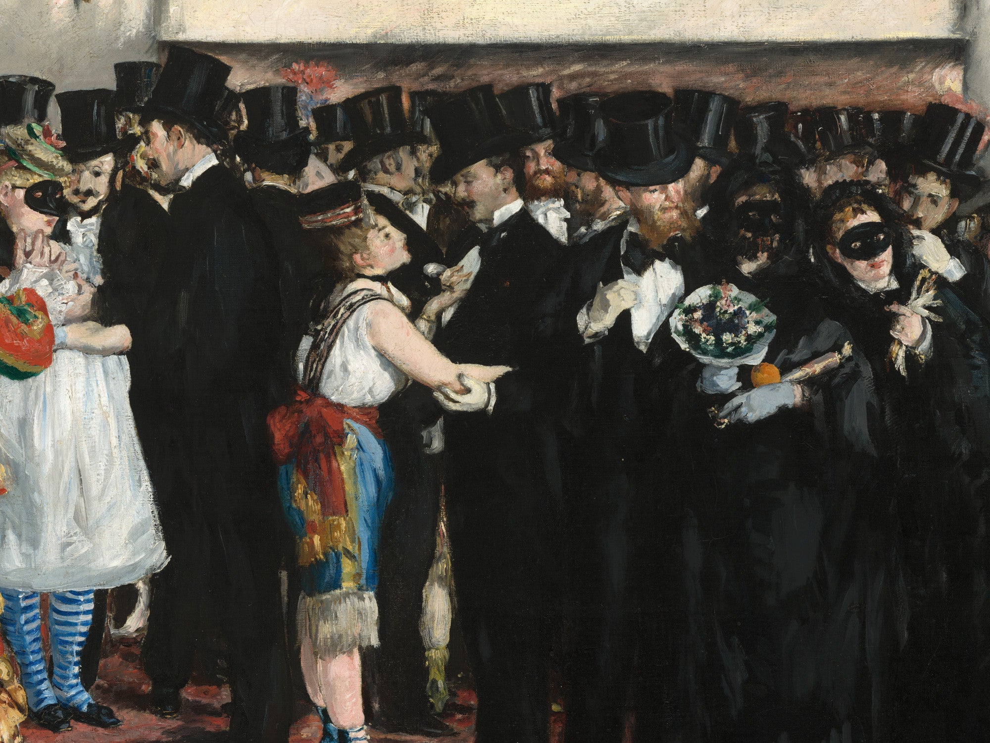 Édouard Manet, French Impressionist Fine Art Print : Masked ball at the Opera