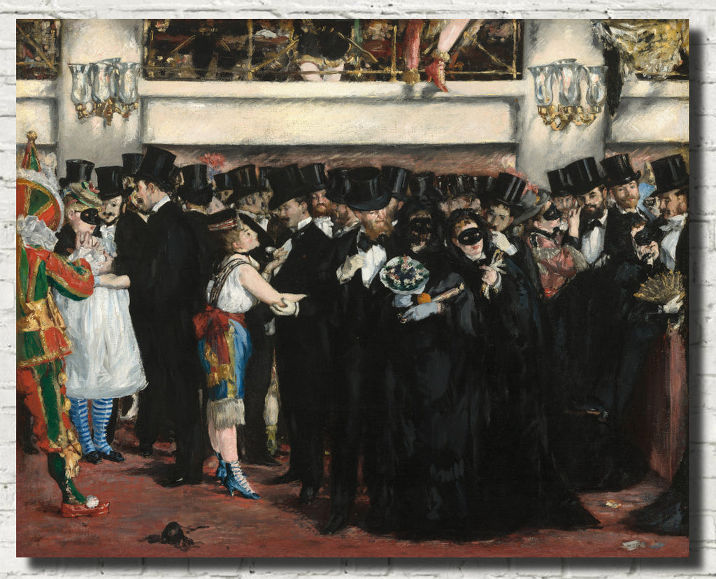 Édouard Manet, French Impressionist Fine Art Print : Masked ball at the Opera
