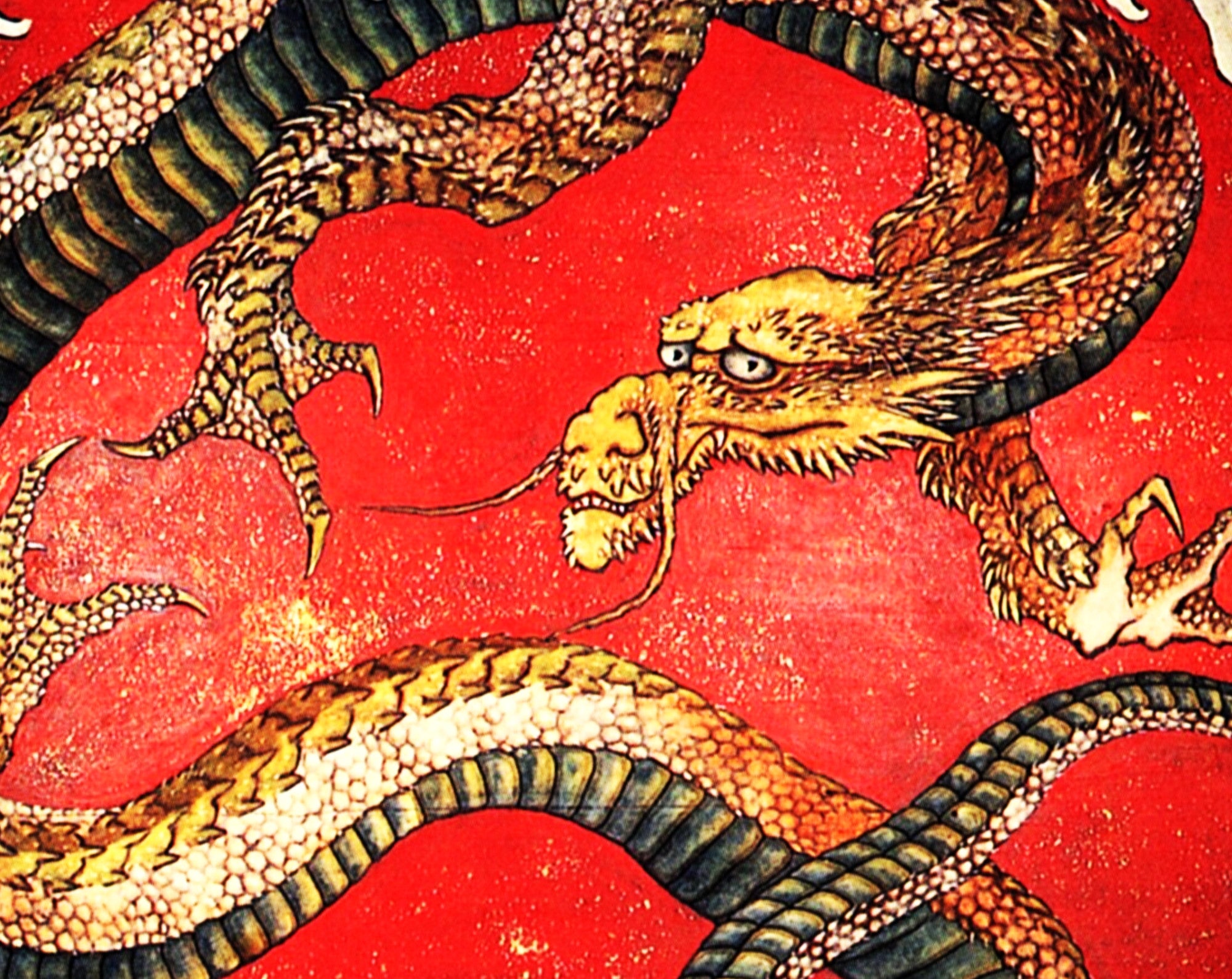 Matsuri Yatai Dragon, Katsushika Hokusai, Japanese Fine Art Print