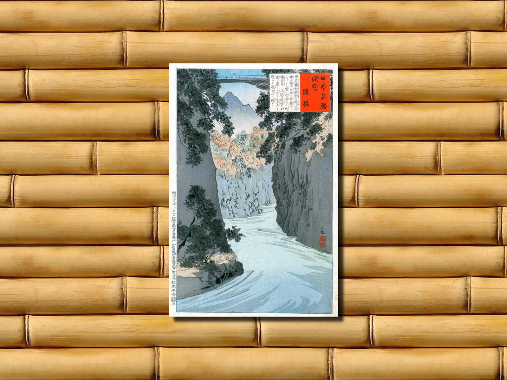 Kobayashi Kiyochika, Japanese Art Print : One Hundred Views of Musashi, 16