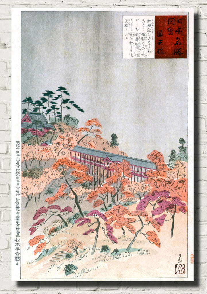 Kobayashi Kiyochika, Japanese Art Print : One Hundred Views of Musashi, 20