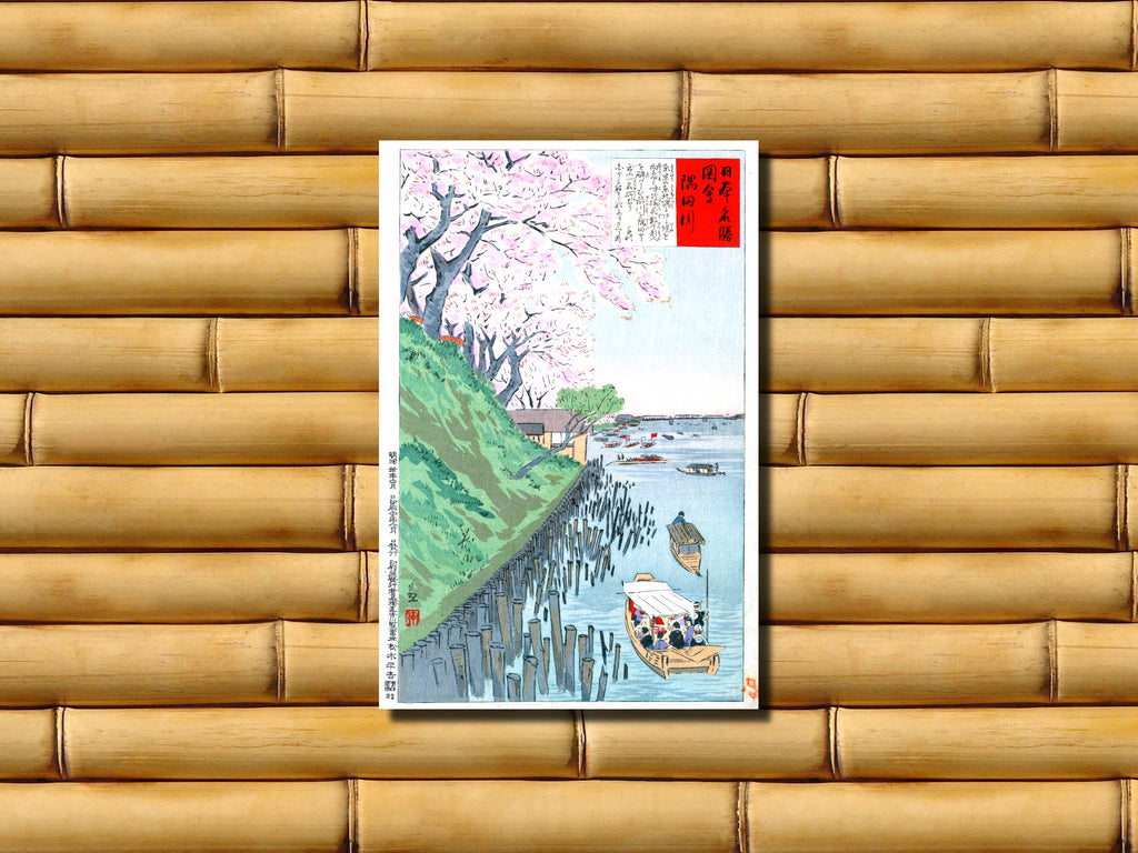 Kobayashi Kiyochika, Japanese Art Print : One Hundred Views of Musashi, 21