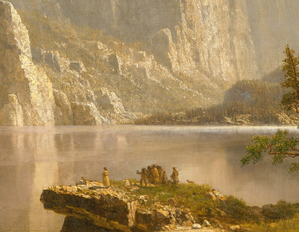 Merced River, Yosemite Valley, Albert Bierstadt, Landscape Print