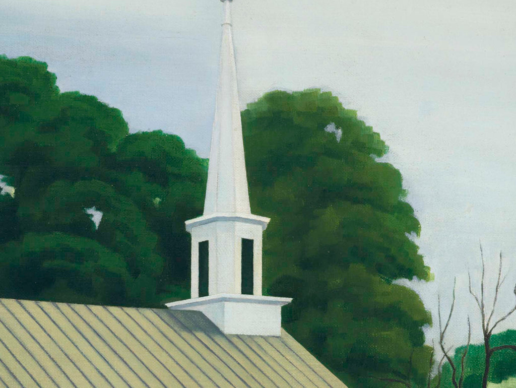 George Ault Fine Art Print, Methodist Church, Woodstock, New York