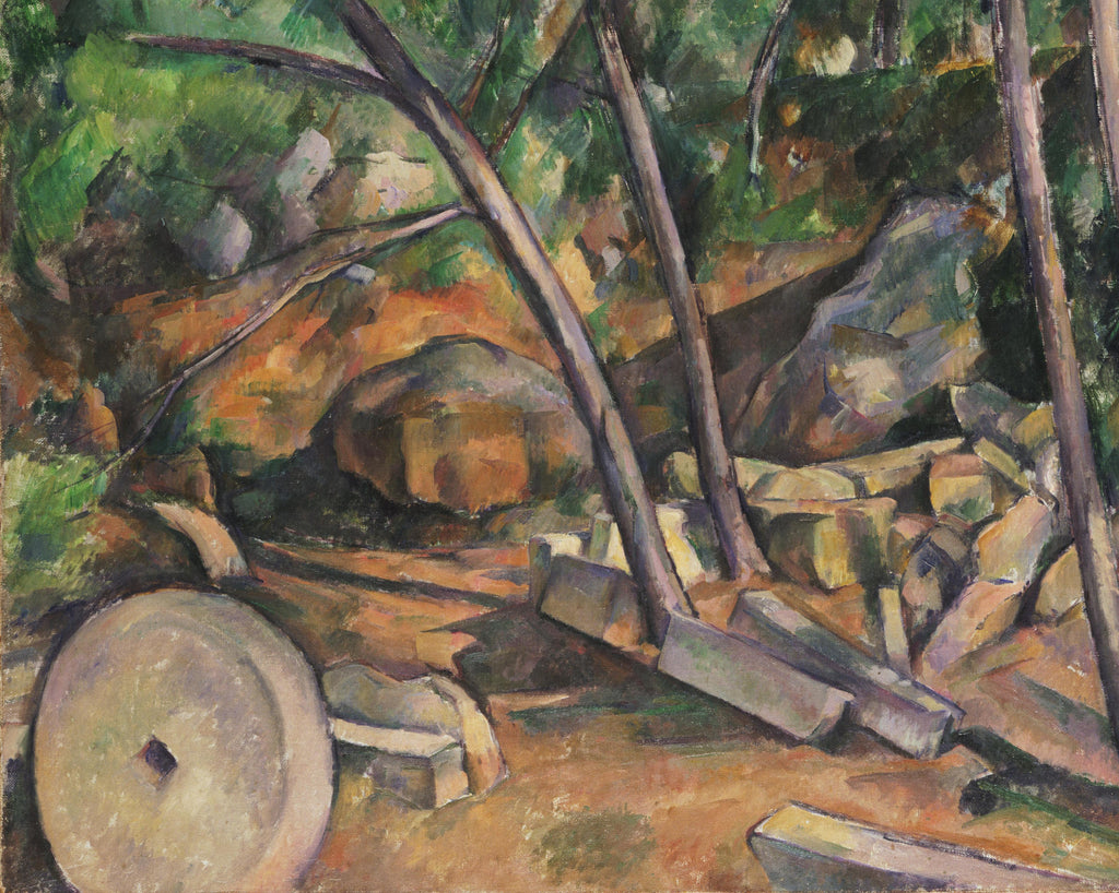 Paul Cézanne Post-Impressionist Fine Art Print, Millstone in the Park of the Château Noir