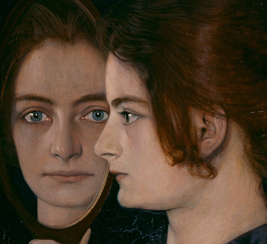 Oskar Zwintcher Fine Art Print, Mirror Portrait of the Artists Wife