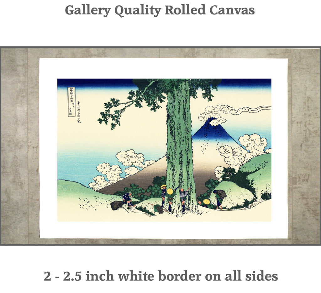 36 Views of Mount Fuji, Mishima Pass in Kai Province, Katsushika Hokusai, Japanese Print