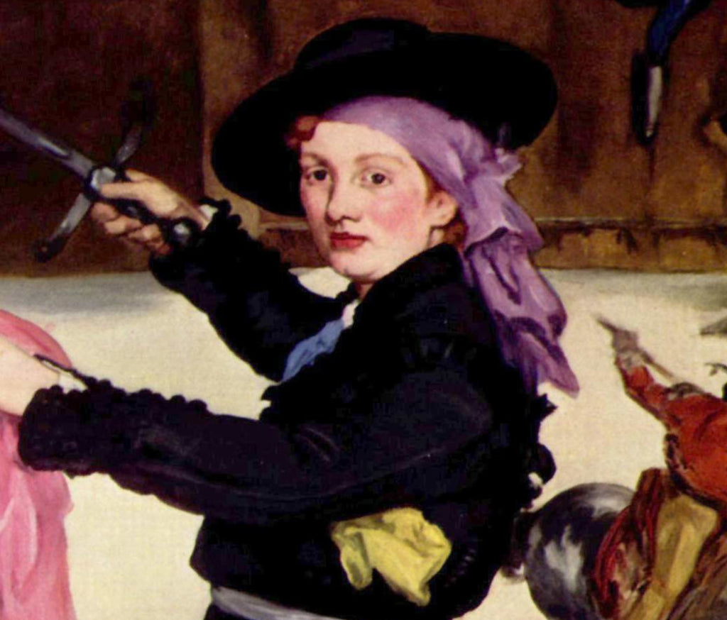 Édouard Manet, French Impressionist Fine Art Print : Mlle Victorine Meurent in the Costume of an Espada
