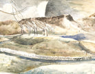 Paul Nash Fine Art Print, Moonrise over Cleeve Hill