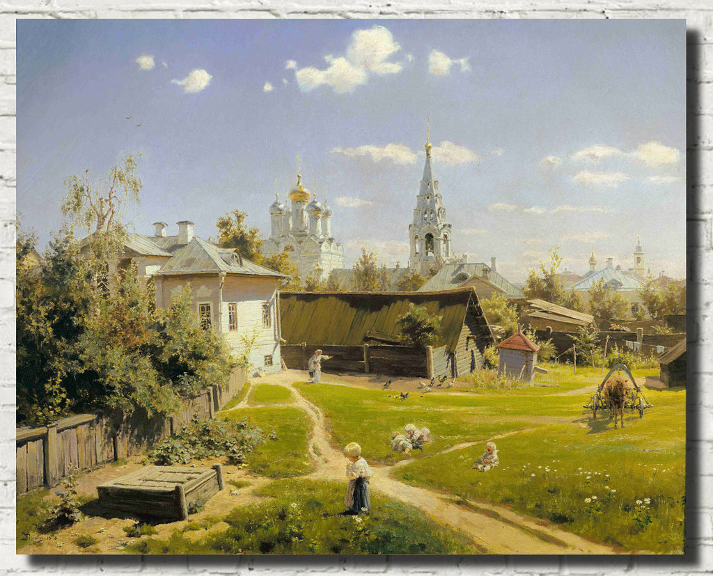Vasily Polenov Fine Art Print, Moscow Courtyard