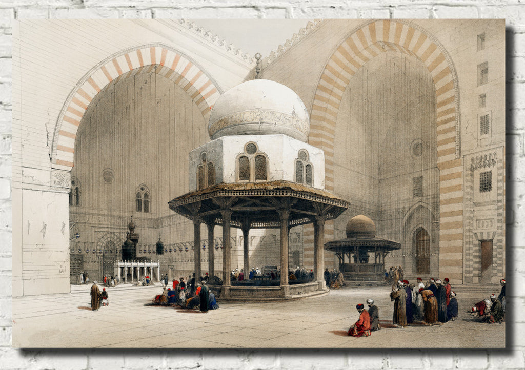 Mosque of Sultan Hassan Cairo, David Roberts Fine Art Print