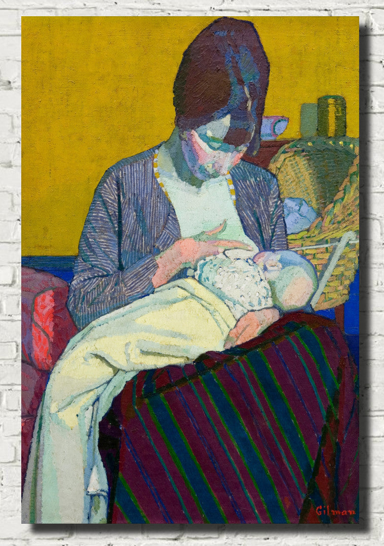 Harold Gilman Fine Art Print, Mother and Child